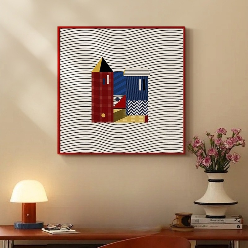 Luxury Lifestyle Hotel - Franse retro geometrische lichte luxe canvas