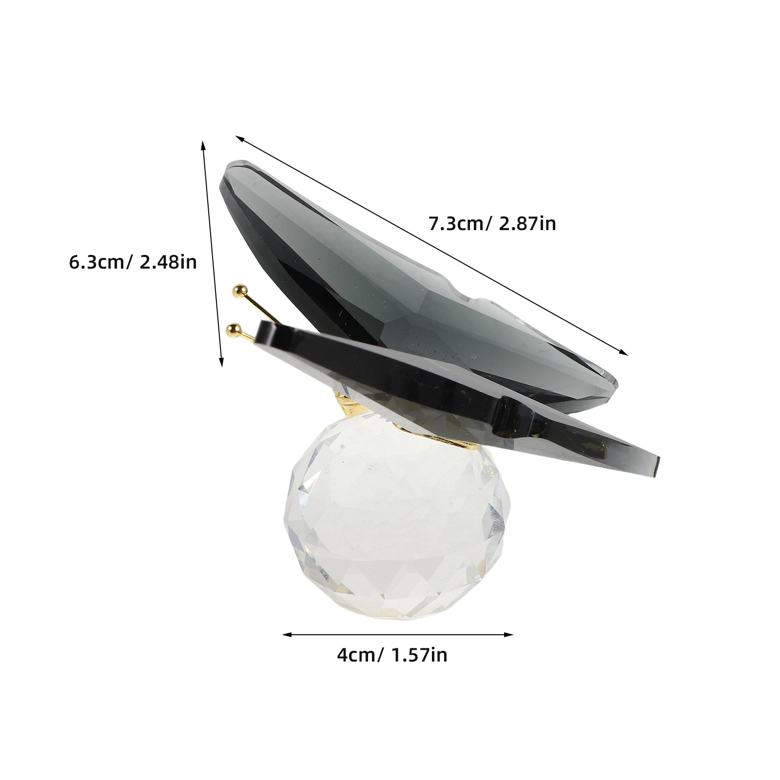 Glazen vlinder-papiergewicht,  - Crystal Ball Decor recensie en prijs