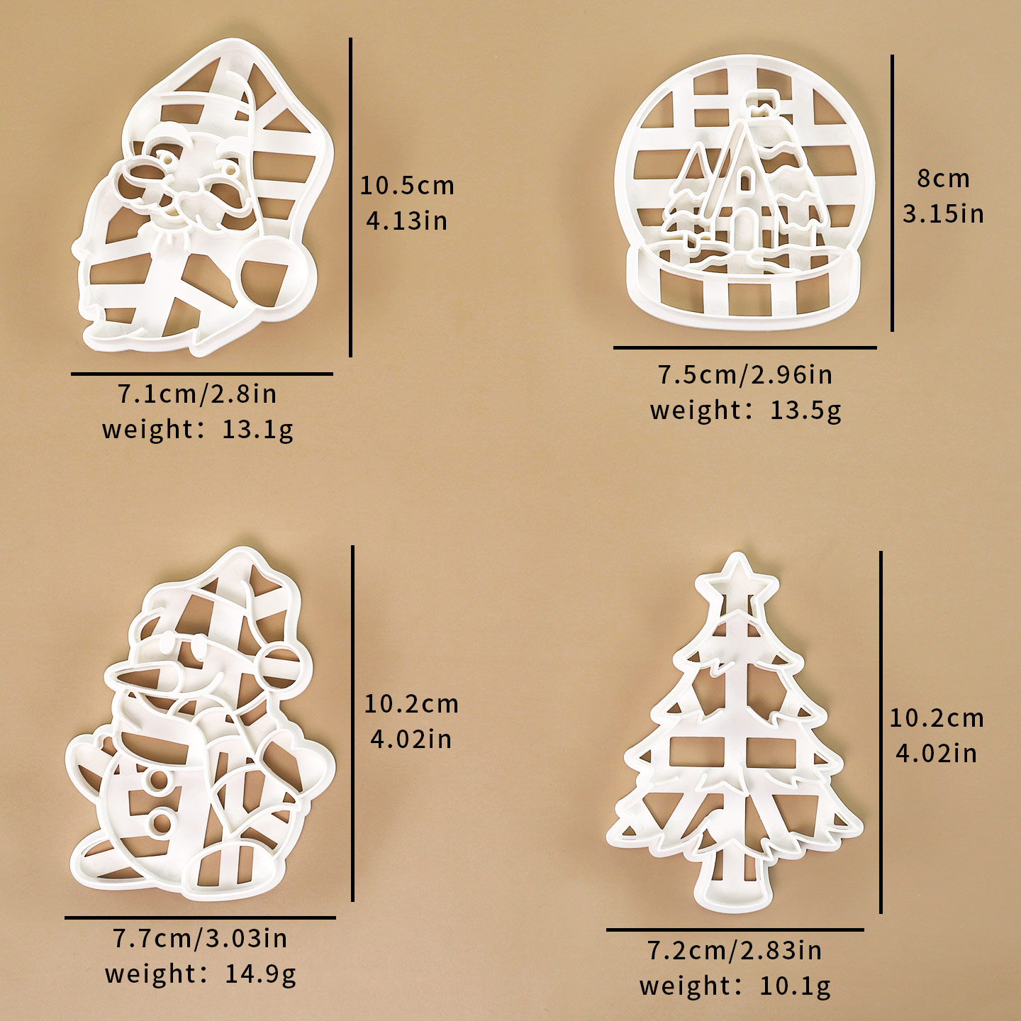 4-delige kerstkoekjesvormer Ke - Crystal Ball Decor recensie en prijs