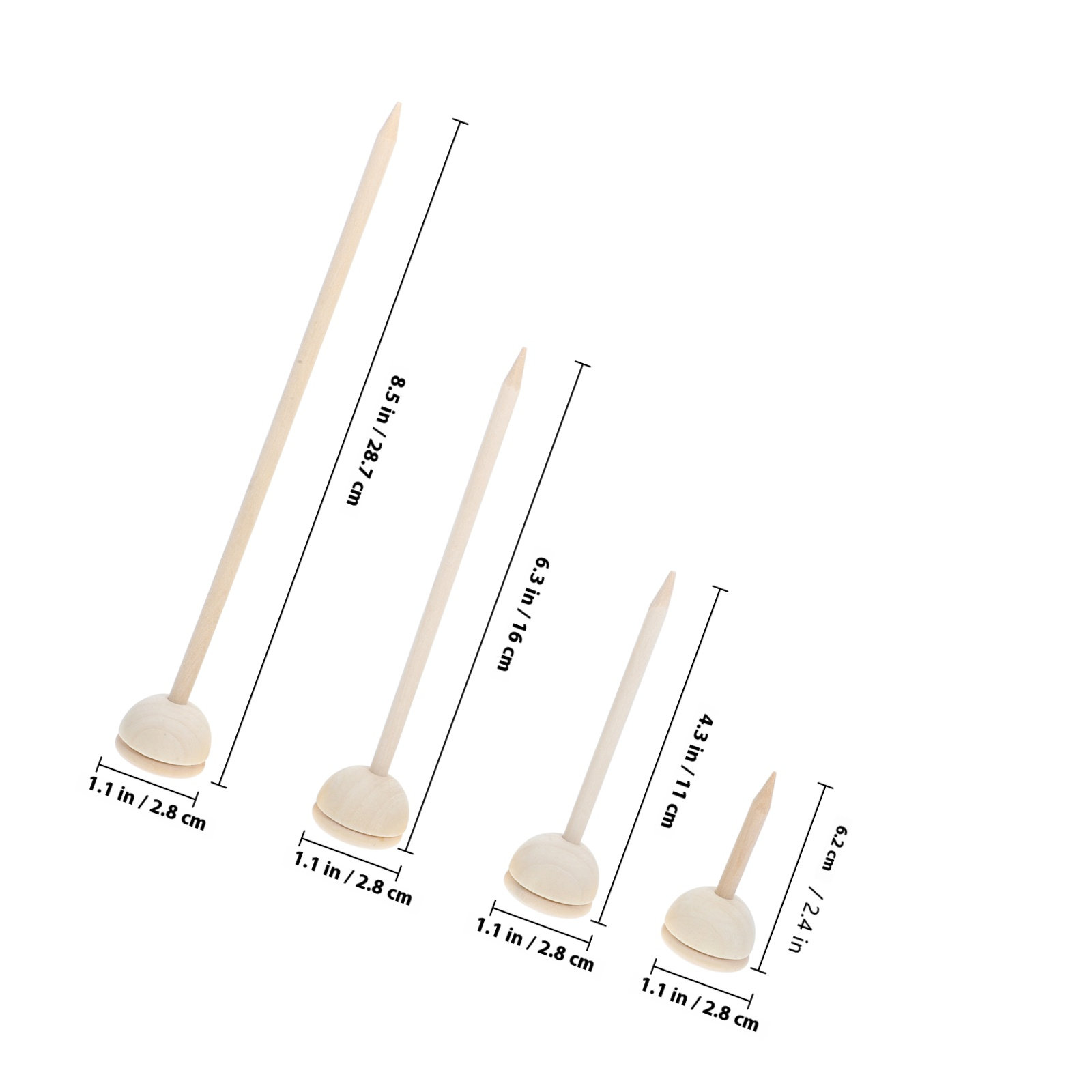 4-delige houten standaard voor - Crystal Ball Decor recensie en prijs